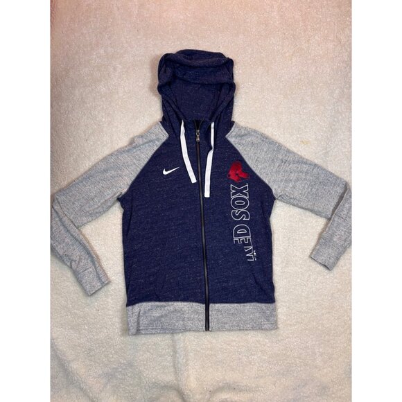 Boston Red Sox Womens Zip-Up Hoodie By Nike Size S - Picture 1 of 16